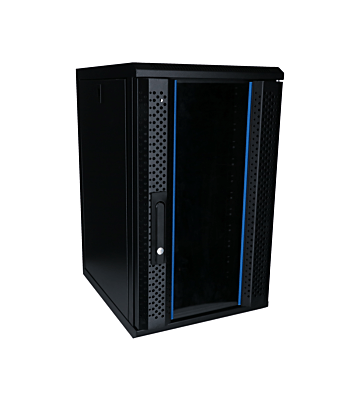 10 inch 12U server rack with glass door 370x450x618mm (WxDxH)