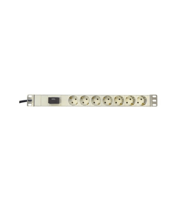 19 inch 7-way power strip - surge protection device - white