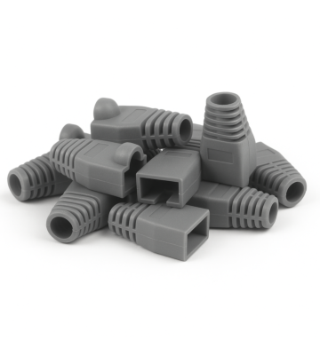 DANICOM RJ45 Cable Boot Grey -10 pieces