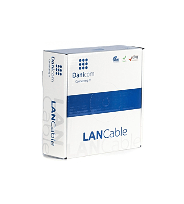 CAT5e F/UTP 50m on a reel stranded grey CCA