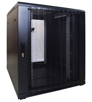 18U server rack with perforated door 800x1000x1000mm (WxDxH)