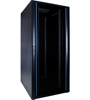 37U server rack with glass door 800x1000x1800mm (WxDxH)