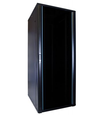 47U server rack with glass door measurements: 600x800x2200mm (WxDxH)