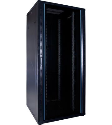 37U server rack with glass door 800x800x1800mm (WxDxH)