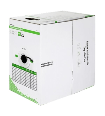 Alfaco Cat6 U/UTP outdoor cable on reel solid core 305m PE – (Fca)