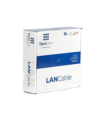 DANICOM CAT6A S/FTP 50m on a reel solid - LSZH (Dca)