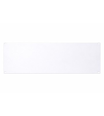 19 inch cover panel - 4U white
