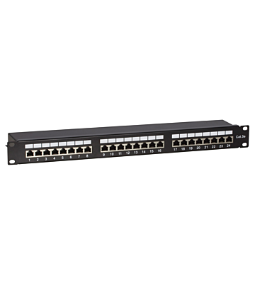 CAT5e FTP patch panel - 24 ports