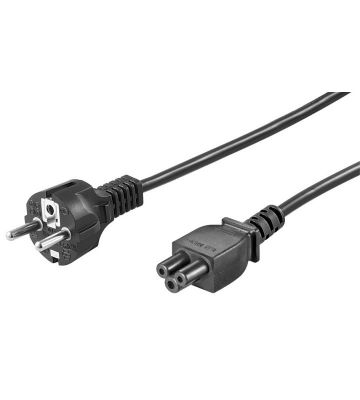 Power cord schuko to C5 1,80m black