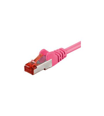 CAT6 S/FTP (PIMF) 0,25m pink 