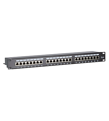 CAT6 FTP patch panel - 24 ports