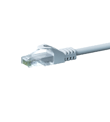 UTP CAT5e 0,25m white - 100% copper 