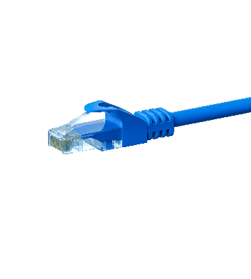 UTP CAT5e 1m blue - 100% copper