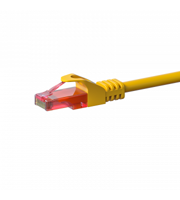 UTP CAT6 0,25m yellow - 100% copper