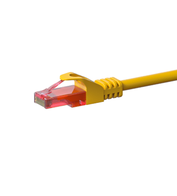 UTP CAT6 0,15m yellow - 100% copper