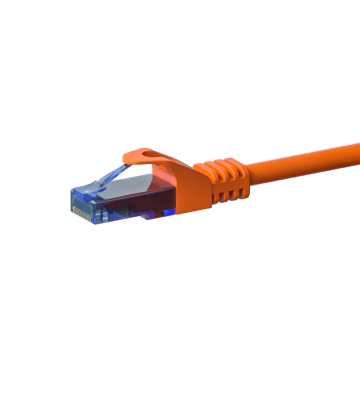 UTP CAT6a 0,15m orange - 100% copper