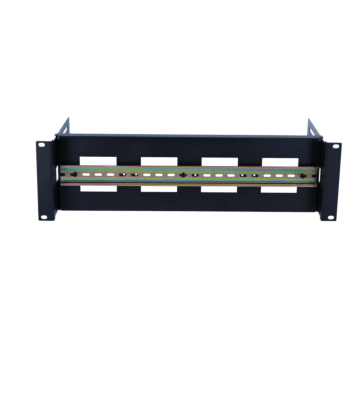 3U DIN rail for 19-inch racks - adjustable in depth