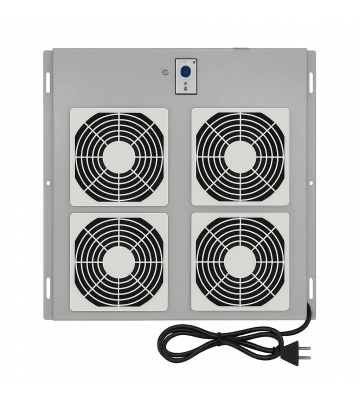 Fan set with 4 fans and thermostat suitable for outdoor server racks