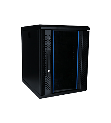 10 inch 9U server rack with glass door 370x450x486mm (WxDxH)