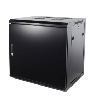 9U wall mount server rack with metal door 600x600x500mm (WxDxH)