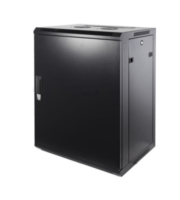 15U wall mount server rack with metal door 600x450x770mm (WxDxH)