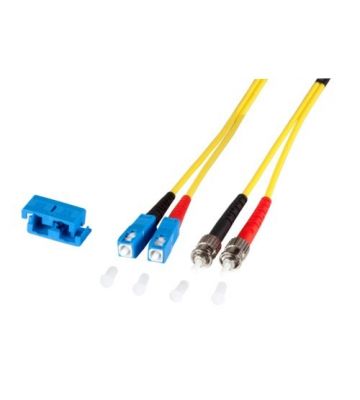 OS2 duplex fibre optic cable SC-ST 1m
