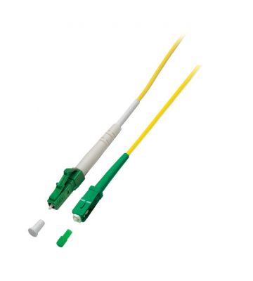OS2 simplex fibre optic cable LC/APC-SC/APC 15m