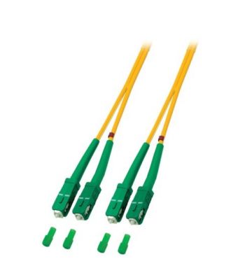 OS2 duplex fibre optic cable SC/APC-SC/APC 1m