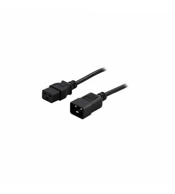 Power cable C19 to C20 1,80m black