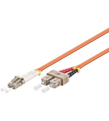 Fibre optic cable LC-SC OM2 1m