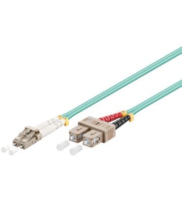 Fibre optic cable LC-SC OM3 1m