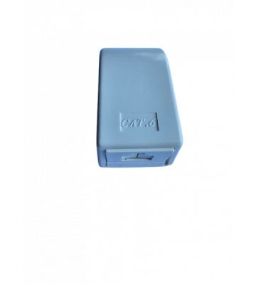 CAT6 UTP 1 port surface mount box, ivory