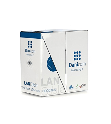 CAT6 S/FTP 305m on a reel stranded grey CCA