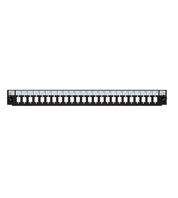 Front LC/SC/E2000 24-port panel suitable for universal fiber optic tray
