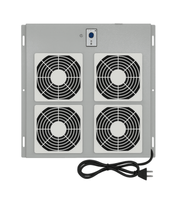 Fan set with 4 fans and thermostat suitable for outdoor server racks
