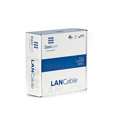 DANICOM CAT6A U/UTP 50m on a reel stranded -  PVC (Eca)