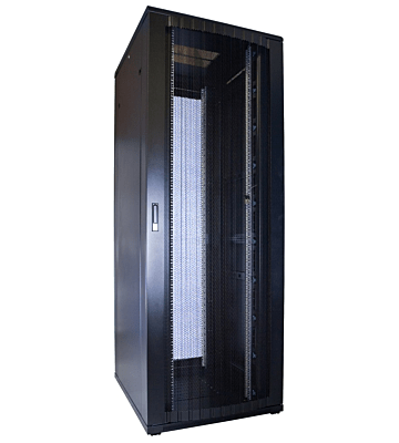 47U server rack with perforated door 800x1200x2200mm (WxDxH)