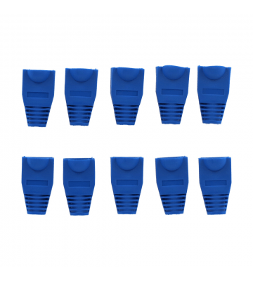 RJ45 plug boot blue 10 pieces