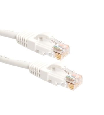 Blanc Cat6a Câble Ethernet RJ45 Blindé Patch Lead 10gig 100% Cuivre Lot 