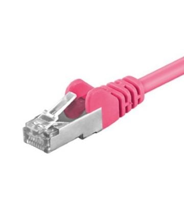 CAT5e FTP 0,25m pink