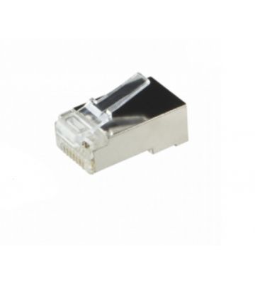 CAT6 RJ45 connector - shielded - for solid cable