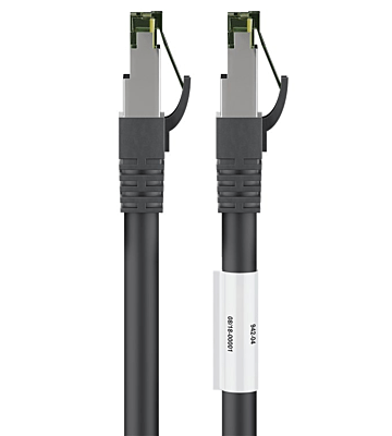 Cat8 S/FTP (PIMF) 0,50m black