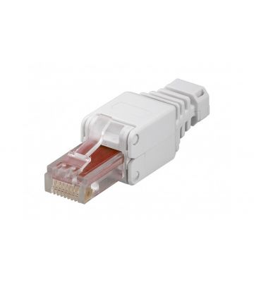 UTP CAT6 toolless RJ45 connector - for solid and stranded core