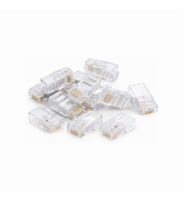 DANICOM UTP RJ45 CAT6 connector - unshielded for solid cable - 10 pieces