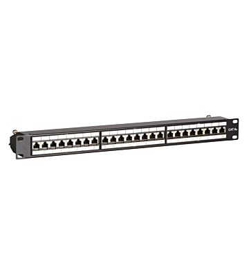 CAT6a STP patch panel - 24 ports