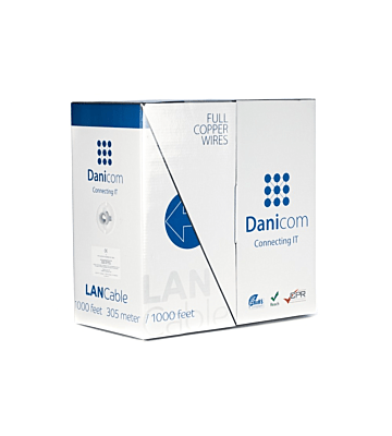 DANICOM CAT5E FTP 305m on a reel solid - PVC (Dca)