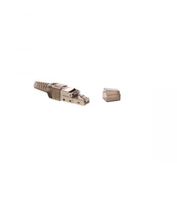 S/FTP PiMF CAT6, 6A / 7 Toolless RJ45 Connector 10 gigabit - for solid cable