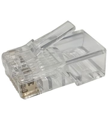 CAT5e pass through connector RJ45 - unshielded - for flexible and solid core