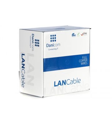 DANICOM CAT6A S/FTP 100m on a reel solid - LSZH (Eca)