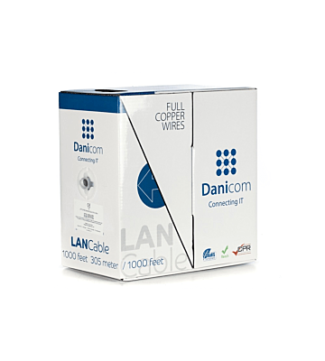DANICOM CAT5E UTP 305m on a reel solid - LSZH (Eca)